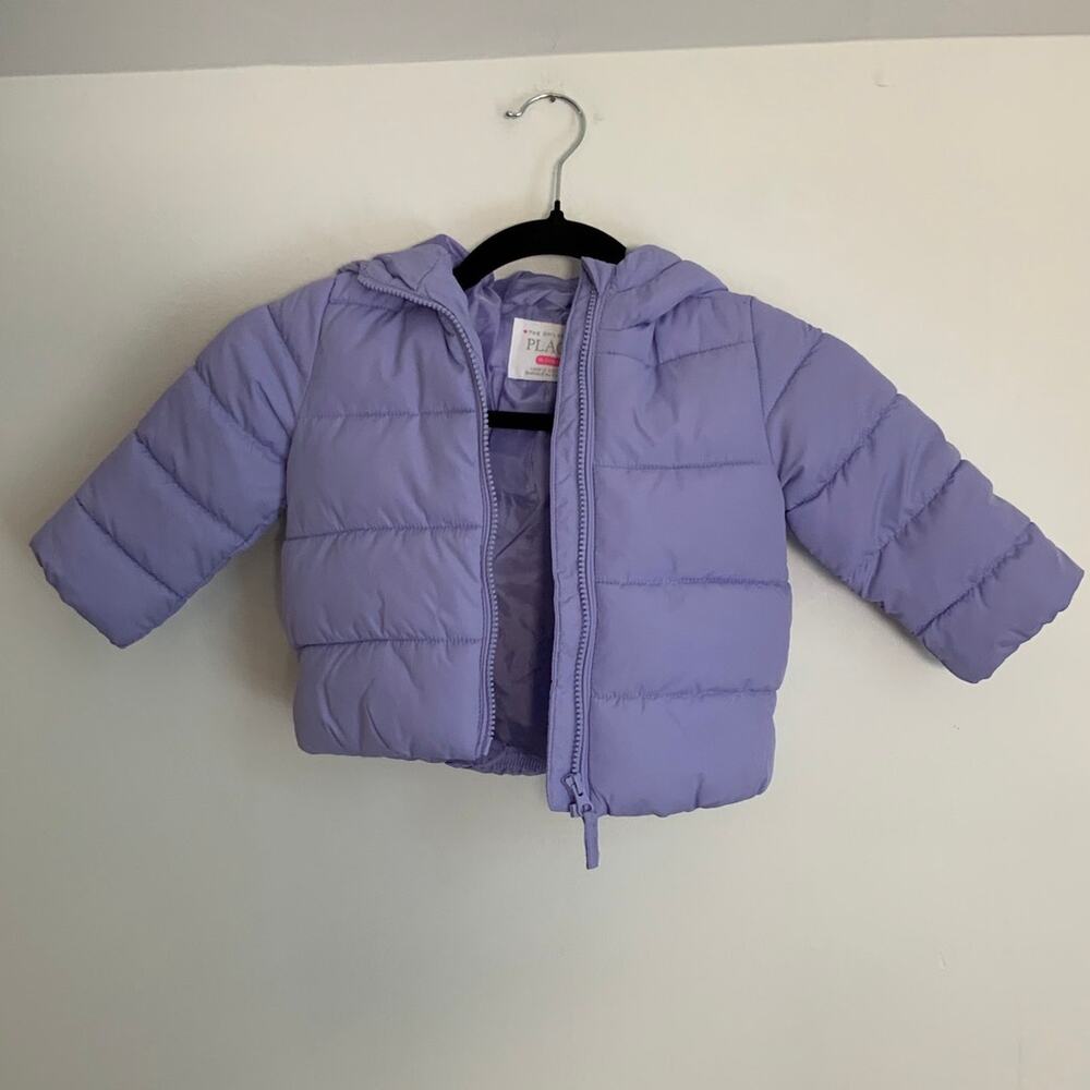 The Children's Place Purple Puffer Jacket size 18-24mo